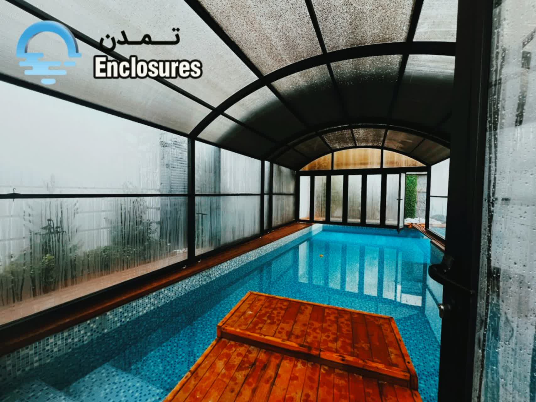 سقف متحرک استخر پروژه تهران دشت